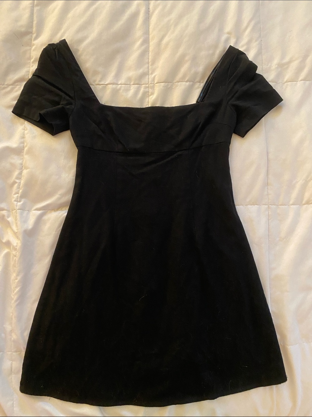 Princess Polly Black Square Neck Mini Dress